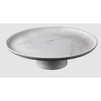 Elegant Cake Stand - Handcrafted Stoneware - 27 x 7.8 cm - Set of 6