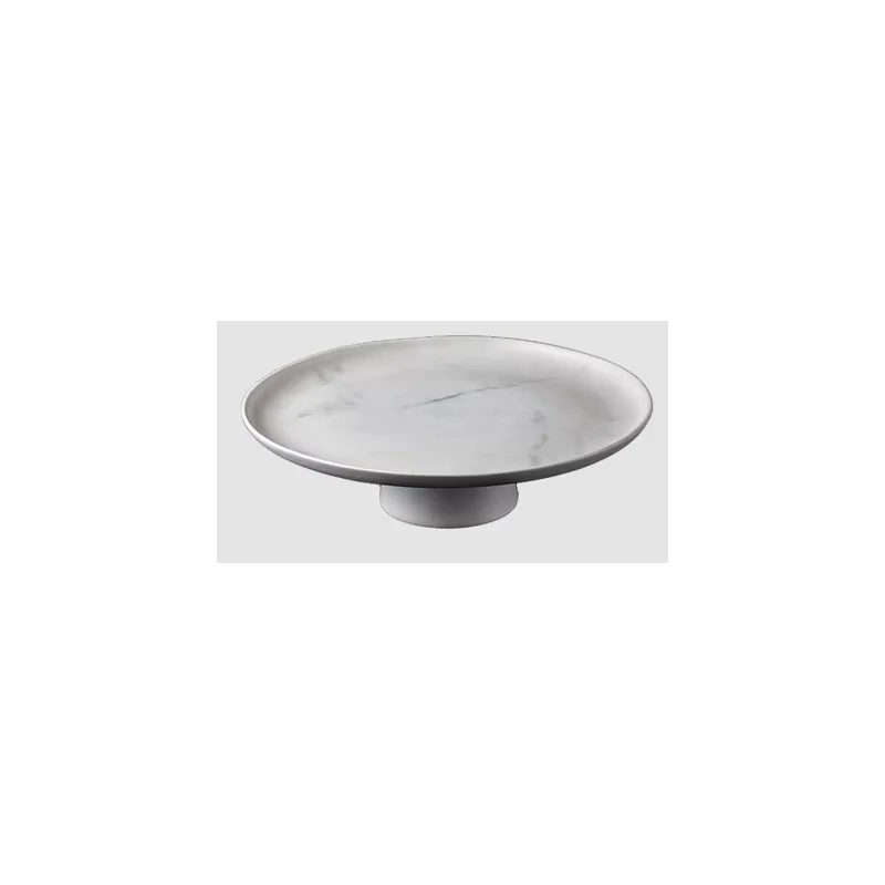 Elegant Cake Stand - Handcrafted Stoneware - 27 x 7.8 cm - Set of 6