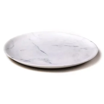 Elegant Dessert Plate - Handcrafted Stoneware - 220 x 15 mm - Set of 6