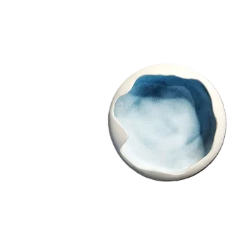 Artisan Handcrafted Kyma Bowl White - Dia: 17cm - H:6cm - Case of 6