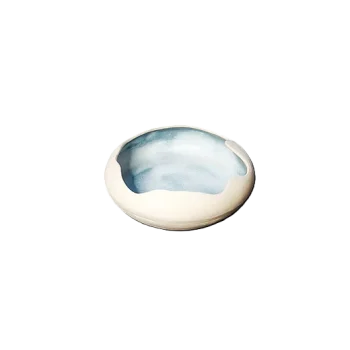 Artisan Handcrafted Kyma Bowl White - Dia: 17cm - H:6cm - Case of 6