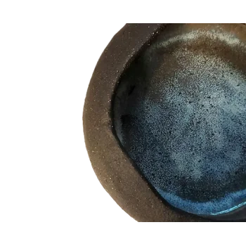 Artisan Handcrafted Kyma Bowl Black - Dia: 17cm - H:6cm - Case of 6