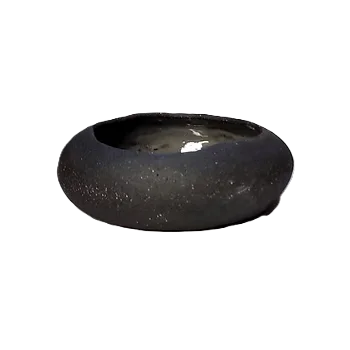 Artisan Handcrafted Kyma Bowl Black - Dia: 17cm - H:6cm - Case of 6