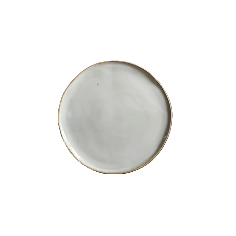 Artisan Handcrafted Opal Dinner Plate - Dia: 26cm - Case of 6 Artisan Handcrafted Opal Dinner Plate - Dia: 26cm - Case of 6