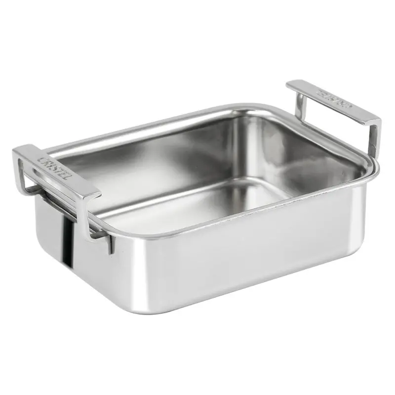 Cristel 3-Ply Stainless Steel Roaster - 4" x 4.5" x 2"