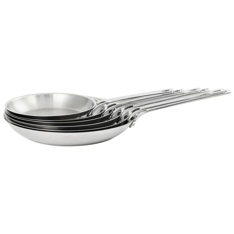 Cristel Stainless Steel Frying Pan - 9.5" Cristel Stainless Steel Frying Pan - 9.5"