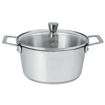 Cristel Stainless Steel Stewpan + Lid - 7" 2 qt