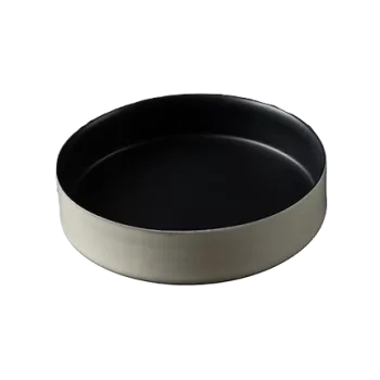 Elegant Midnight Bowl - Handcrafted Stoneware - 22 cm - Set of 6