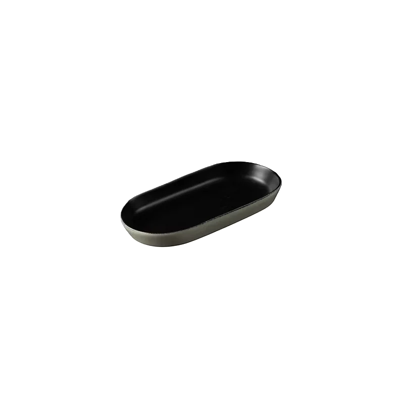 Elegant Midnight Platter - Handcrafted Stoneware - 250 x 132 x 38 cm - Set of 6 Elegant Midnight Platter - Handcrafted Stoneware - 250 x 132 x 38 cm - Set of 6