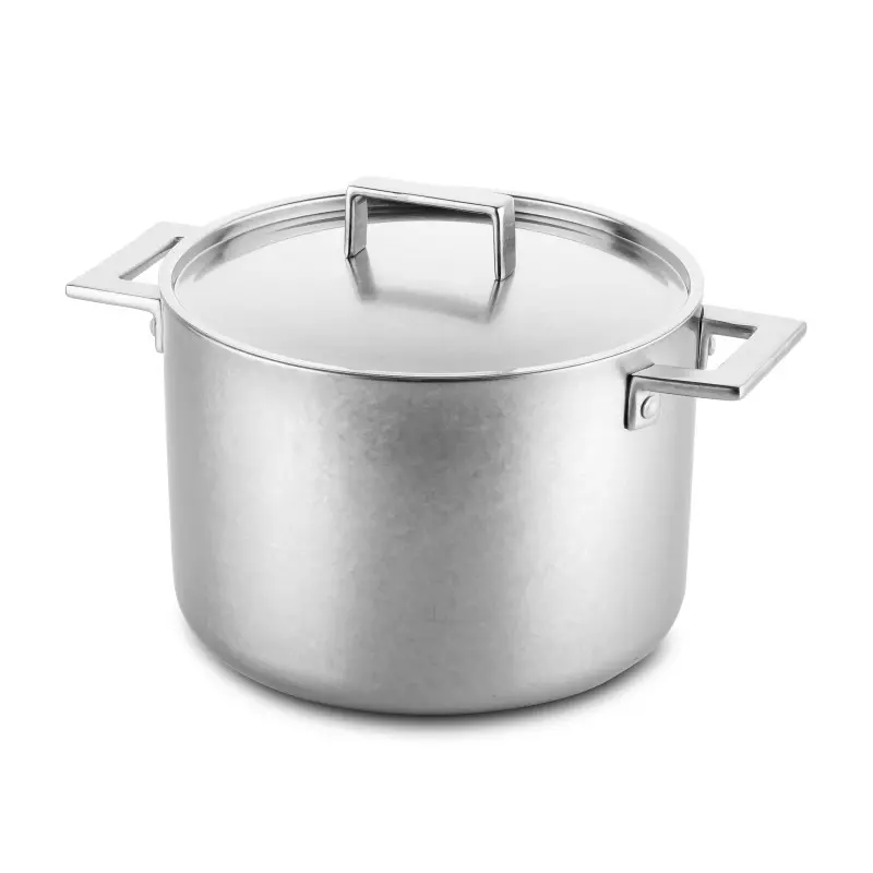 Mepra Attiva Pewter Deep Pot - 10" Dia