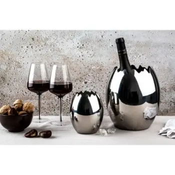 Mepra Ovo Sparkling Wine Cooler 7.5" - 1 Piece - Stainless Steel