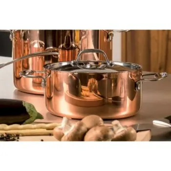 Mepra Toscana Deep Pot with Lid 9.45" - 1 Piece - Copper