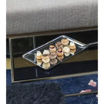 Mepra Stile By Pininfarina Rectangular Tray - 11.81" W x 18.11" D - Mirror