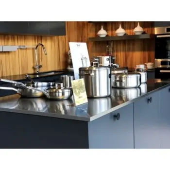 Mepra Stile By Pininfarina Deep Pot - 9" Dia - Mirror