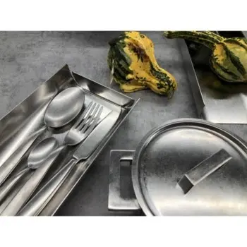 Mepra Attiva Pewter Frying Pan - Dual Handles - 10" Dia