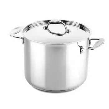Mepra Glamour Diamond Deep Pot with Lid 8.66" - 1 Piece - Stainless Steel