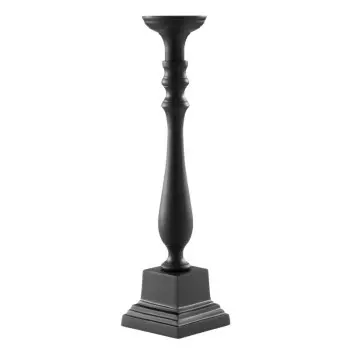 Stylos Collection Matte Black 1 Arm Candle Holder - Aluminium - 12.5 x 12.5 h 38.5 cm