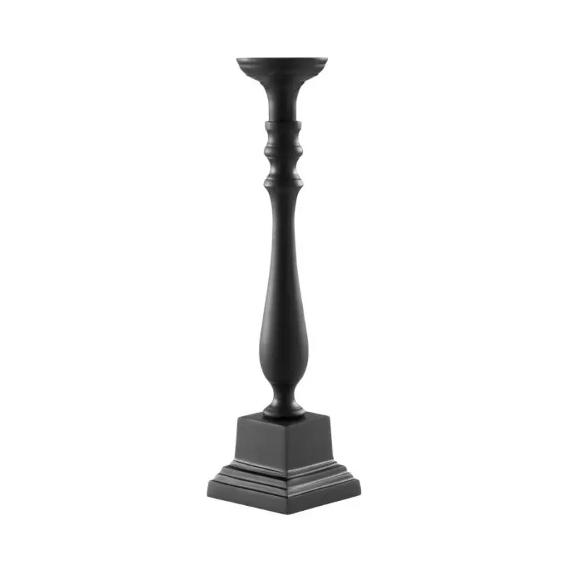Stylos Collection Matte Black 1 Arm Candle Holder - Aluminium - 12.5 x 12.5 h 38.5 cm Stylos Collection Matte Black 1 Arm Candle Holder - Aluminium - 12.5 x 12.5 h 38.5 cm