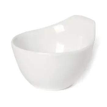 Dyonisio Collection Ivory Bowl With Handle - Alumina Porcelain - set of 12 - 6 x 7 h 3.5 cm