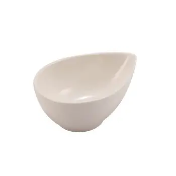 Dyonisio Collection Ivory Teardrop Bowl - Alumina Porcelain - set of 12 - 10 x 7.5 h 4 cm