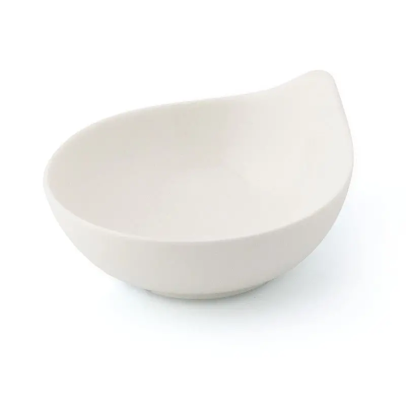 Dyonisio Collection Ivory Finger Food Drop Bowl - Alumina Porcelain - set of 10 - 10 x 9 h 4.5 cm