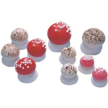 Edible Sugar Decorations - Beige Mushrooms - 17mm - 100 pcs