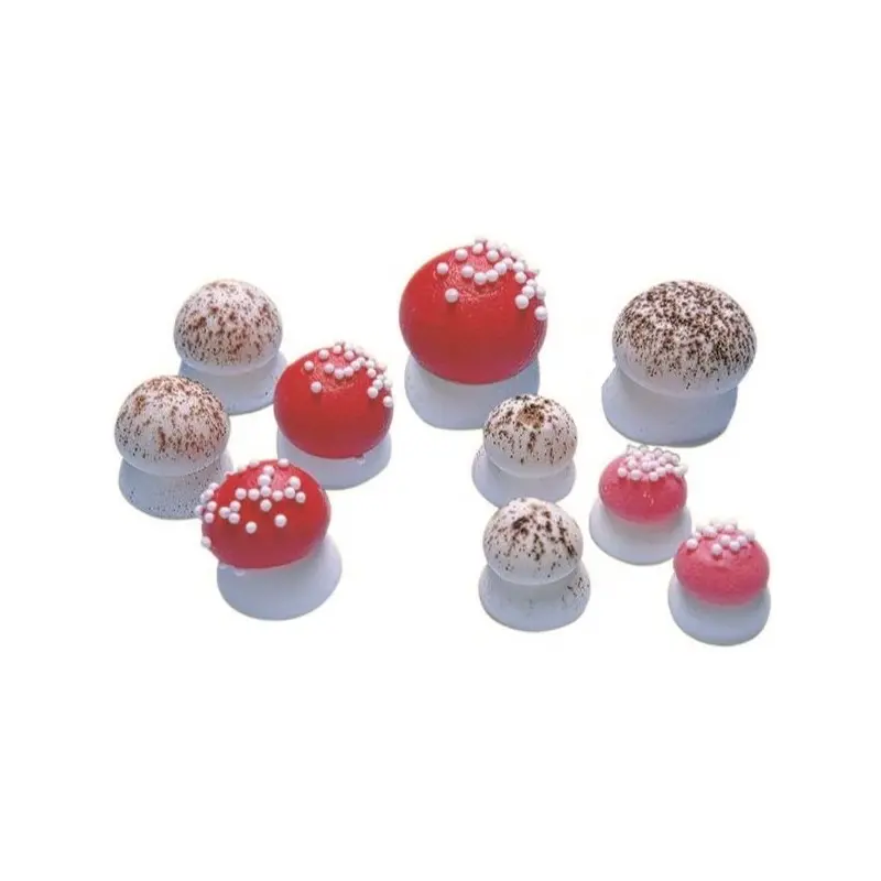 Edible Sugar Decorations - Beige Mushrooms - 17mm - 100 pcs