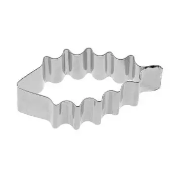 Stainless Steel Holly Leaf Cookie Cutter - 60mm