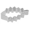 Stainless Steel Holly Leaf Cookie Cutter - 60mm
