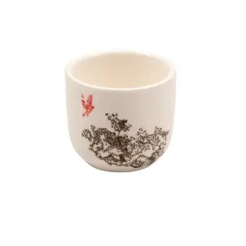 Kerasia Collection Ivory Sake Cup - Alumina Porcelain - set of 20 - 4 cl - Dia: 5 h 4.5