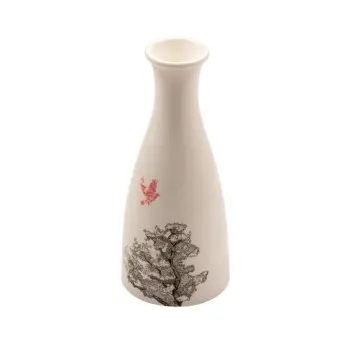 Kerasia Collection Ivory Sake Bottle - Alumina Porcelain - set of 6 - 18 cl - Dia: 6 h 14 cm