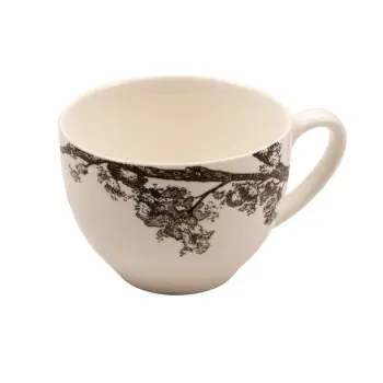 Kerasia Collection Ivory Tea Cup - Alumina Porcelain - set of 6 - 25cl - 9 x 12 h 6.5 cm