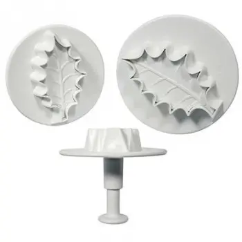 Holly Leaf Plunger Cutters set of 3 - 20mm 29mm 35mm
