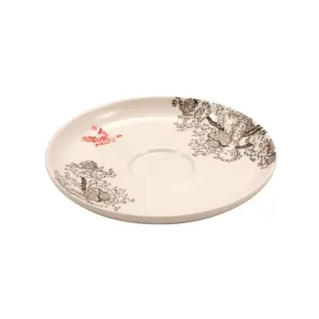 Kerasia Collection Ivory Coffee Saucer - Alumina Porcelain - set of 12 - Dia: 12 cm