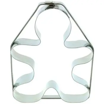 Stainless Steel Gingerbread Man Cookie Cutter - 140mm x 90mm
