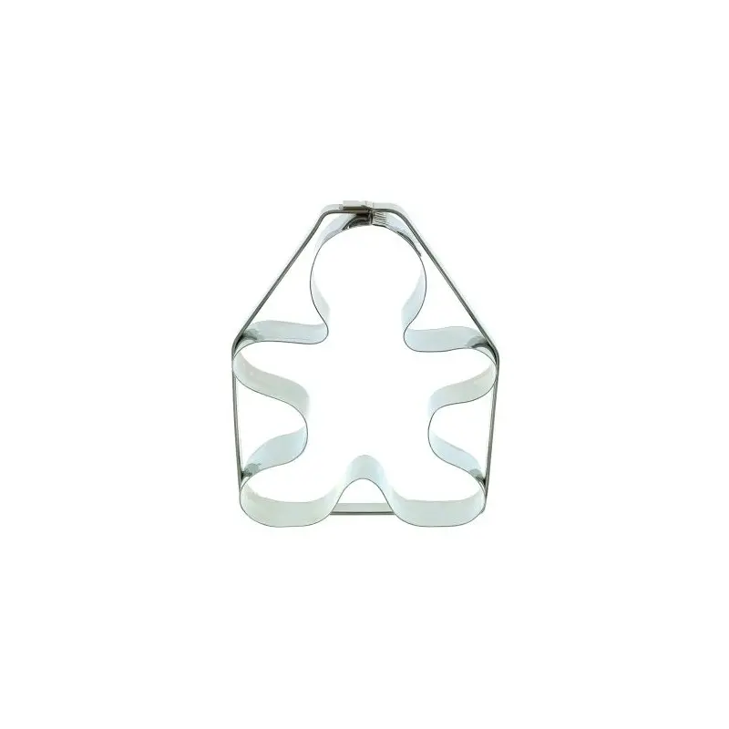 Stainless Steel Gingerbread Man Cookie Cutter - 140mm x 90mm