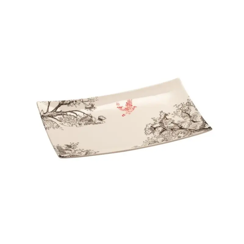 Kerasia Collection Ivory Rectangular Tray - Alumina Porcelain - set of 6 - 25.5 x 15.5 h 2.5 cm Kerasia Collection Ivory Rectangular Tray - Alumina Porcelain - set of 6 - 25.5 x 15.5 h 2.5 cm