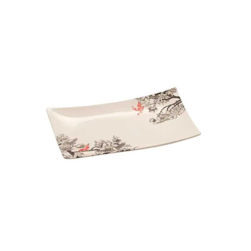 Kerasia Collection Ivory Rectangular Tray - Alumina Porcelain - set of 8 - 20.5 x 12.5 h 2 cm Kerasia Collection Ivory Rectangular Tray - Alumina Porcelain - set of 8 - 20.5 x 12.5 h 2 cm