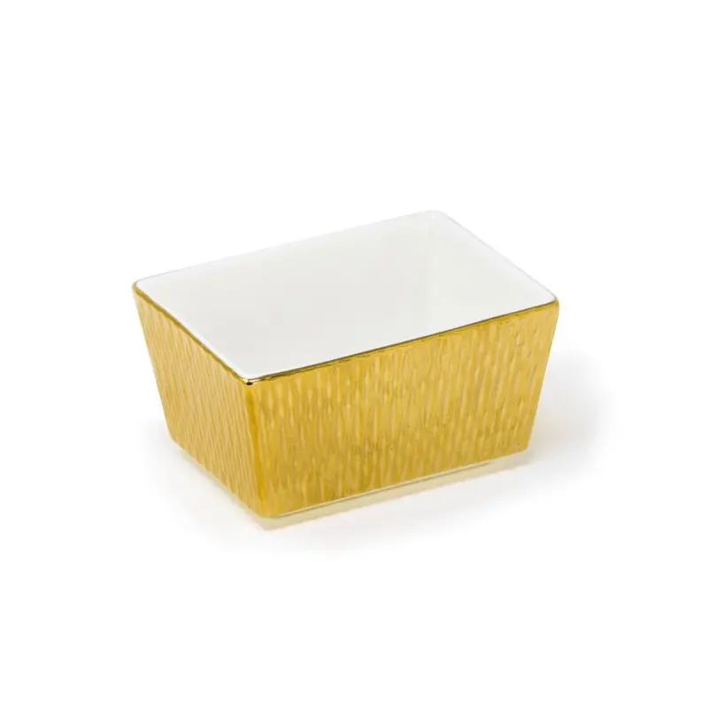 Deras Collection Gold Finish Sugar Packet Holder - Porcelain - set of 6 - 9.5 x 7 h 5 cm Deras Collection Gold Finish Sugar Packet Holder - Porcelain - set of 6 - 9.5 x 7 h 5 cm