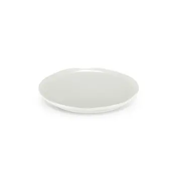 Aphros Collection Shiny And Matte White Lid For Mug-Tea Cup - New Bone China - set of 12 - Dia: 9.5 x h 1 cm