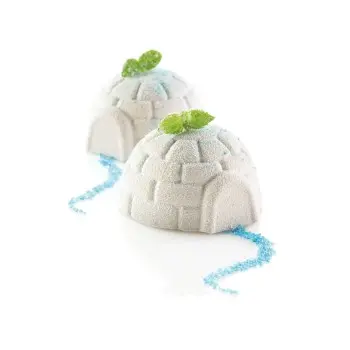Silikomart Professional Igloo 115 Monoportion Pastry Mold - Ø 76 mm x h 42 mm - 115ml - 6 cavity