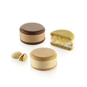 Silikomart Professional Kit Bonbon Ice Pastry and Ice Cream Mold - ø 44 mm x h 5 mm - 33 ml - 15 cavity