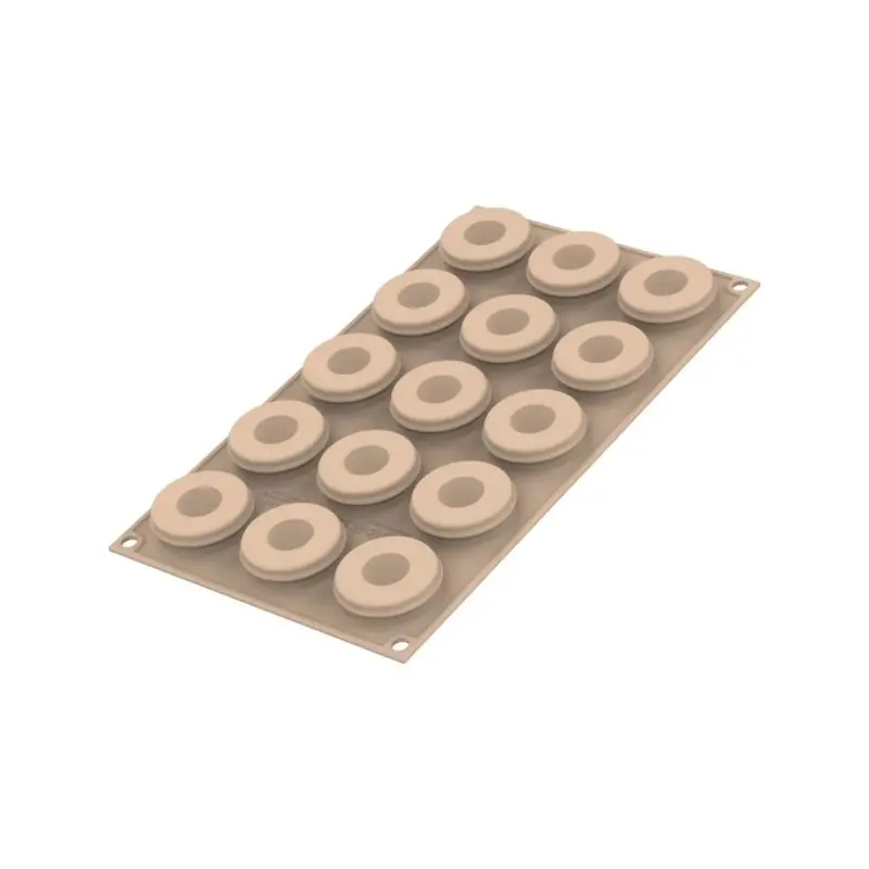 Silikomart Professional Kit Bonbon Ice Pastry and Ice Cream Mold - ø 44 mm x h 5 mm - 33 ml - 15 cavity Silikomart Professional Kit Bonbon Ice Pastry and Ice Cream Mold - ø 44 mm x h 5 mm - 33 ml - 15 cavity