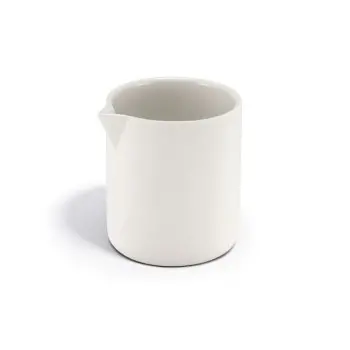 Aphros Collection Shiny And Matte White Creamer - New Bone China - set of 12 - 7 cl - 4.5 x 5 h 6 cm