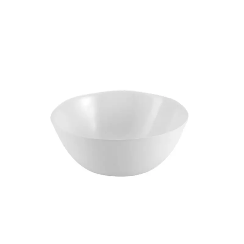 Aphros Collection Shiny And Matte White High Bowl - New Bone China - set of 6 - Dia: 15 h 6 cm