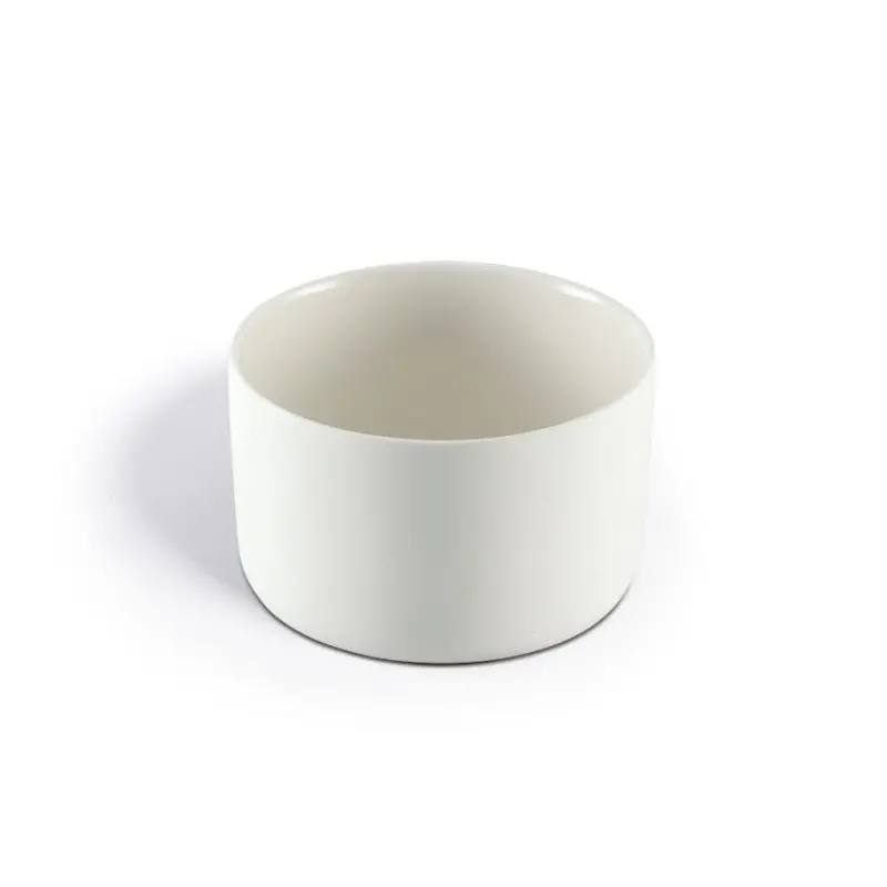 Aphros Collection Shiny And Matte White Appetizer Bowl - New Bone China - set of 6 - Dia: 6.5 h 5 cm