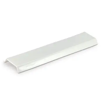 Aphros Collection Shiny And Matte White Narrow Rectangular Gourmet Tray - New Bone China - set of 4 - 41 x 10.5 h 2.5 cm