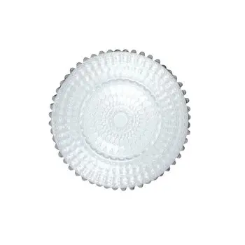 Helios Collection Bread Plate With Platinum Rim Barocco Design - set of 6 - Dia: 16 cm