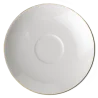 Villeroy & Boch Anmut Gold Collection Fine Bone Porcelain Saucer - 120 mm - 6 pcs set.