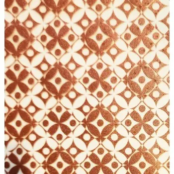 Sparkling Ceram Copper Mettalic Chocolate Transfer Sheets - 340 mm x 265 mm - 10 sheets